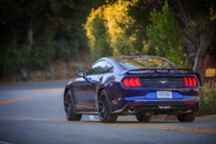 2018 Ford Mustang in Kona Blue